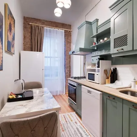 Apartman Spacious Rustic 2 Bedroom Few Steps From Galata Tower Isztambul